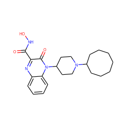 O=C(NO)c1nc2ccccc2n(C2CCN(C3CCCCCCC3)CC2)c1=O ZINC000114765631