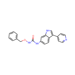 O=C(NOCc1ccccc1)Nc1ccc2c(-c3ccncc3)c[nH]c2c1 ZINC000036338549