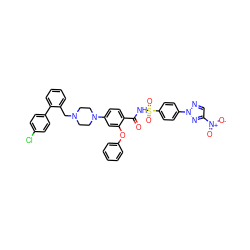 O=C(NS(=O)(=O)c1ccc(-n2ncc([N+](=O)[O-])n2)cc1)c1ccc(N2CCN(Cc3ccccc3-c3ccc(Cl)cc3)CC2)cc1Oc1ccccc1 ZINC000165157218