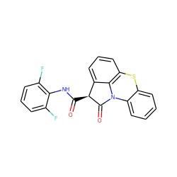 O=C(Nc1c(F)cccc1F)[C@@H]1C(=O)N2c3ccccc3Sc3cccc1c32 ZINC000026164191