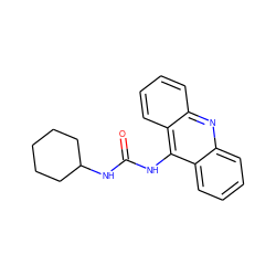 O=C(Nc1c2ccccc2nc2ccccc12)NC1CCCCC1 ZINC000013493701