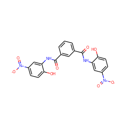 O=C(Nc1cc([N+](=O)[O-])ccc1O)c1cccc(C(=O)Nc2cc([N+](=O)[O-])ccc2O)c1 ZINC000036379971