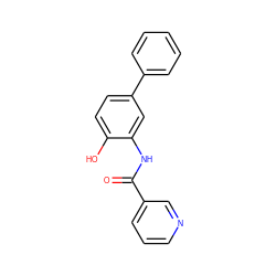 O=C(Nc1cc(-c2ccccc2)ccc1O)c1cccnc1 ZINC000029127761