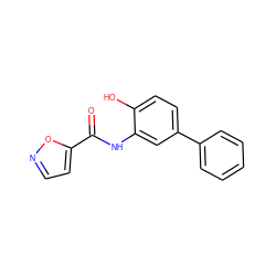 O=C(Nc1cc(-c2ccccc2)ccc1O)c1ccno1 ZINC000029127719