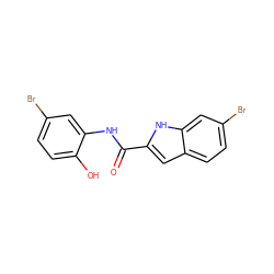 O=C(Nc1cc(Br)ccc1O)c1cc2ccc(Br)cc2[nH]1 ZINC001772629795