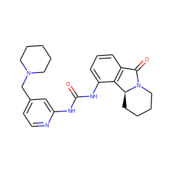 O=C(Nc1cc(CN2CCCCC2)ccn1)Nc1cccc2c1[C@@H]1CCCCN1C2=O ZINC000653739297