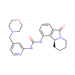 O=C(Nc1cc(CN2CCOCC2)ccn1)Nc1cccc2c1[C@@H]1CCCCN1C2=O ZINC000653733697