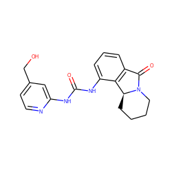 O=C(Nc1cc(CO)ccn1)Nc1cccc2c1[C@@H]1CCCCN1C2=O ZINC000653747390