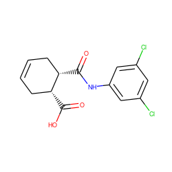 O=C(Nc1cc(Cl)cc(Cl)c1)[C@H]1CC=CC[C@H]1C(=O)O ZINC000006328639