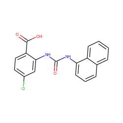 O=C(Nc1cc(Cl)ccc1C(=O)O)Nc1cccc2ccccc12 ZINC000013531918