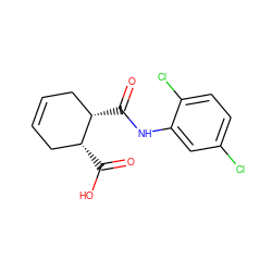 O=C(Nc1cc(Cl)ccc1Cl)[C@H]1CC=CC[C@H]1C(=O)O ZINC000000298312