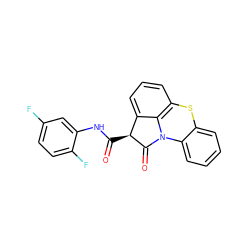 O=C(Nc1cc(F)ccc1F)[C@@H]1C(=O)N2c3ccccc3Sc3cccc1c32 ZINC000026173782