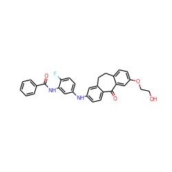 O=C(Nc1cc(Nc2ccc3c(c2)CCc2ccc(OCCO)cc2C3=O)ccc1F)c1ccccc1 ZINC000095594712