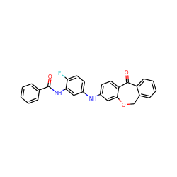 O=C(Nc1cc(Nc2ccc3c(c2)OCc2ccccc2C3=O)ccc1F)c1ccccc1 ZINC000095574652