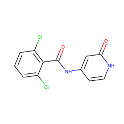 O=C(Nc1cc[nH]c(=O)c1)c1c(Cl)cccc1Cl ZINC000096282838