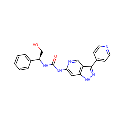 O=C(Nc1cc2[nH]nc(-c3ccncc3)c2cn1)N[C@H](CO)c1ccccc1 ZINC000261149897