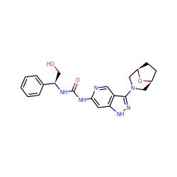 O=C(Nc1cc2[nH]nc(N3C[C@@H]4CC[C@H](C3)O4)c2cn1)N[C@H](CO)c1ccccc1 ZINC001772599806