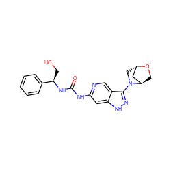 O=C(Nc1cc2[nH]nc(N3C[C@H]4C[C@H]3CO4)c2cn1)N[C@H](CO)c1ccccc1 ZINC001772606499