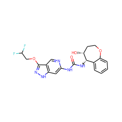 O=C(Nc1cc2[nH]nc(OCC(F)F)c2cn1)N[C@H]1c2ccccc2OCC[C@H]1O ZINC001772611801