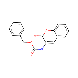 O=C(Nc1cc2ccccc2oc1=O)OCc1ccccc1 ZINC000096906390