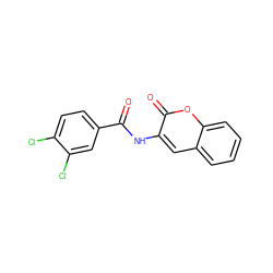 O=C(Nc1cc2ccccc2oc1=O)c1ccc(Cl)c(Cl)c1 ZINC000169322424