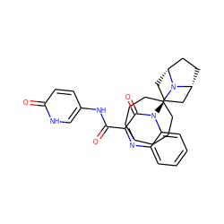 O=C(Nc1ccc(=O)[nH]c1)c1nc2ccccc2n([C@H]2C[C@@H]3CC[C@H](C2)N3C2CCCCCCC2)c1=O ZINC000114712787