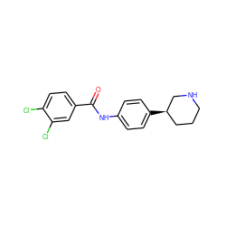 O=C(Nc1ccc([C@@H]2CCCNC2)cc1)c1ccc(Cl)c(Cl)c1 ZINC000117721917