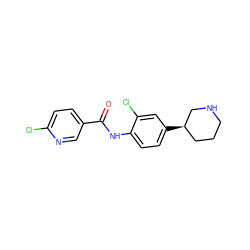 O=C(Nc1ccc([C@@H]2CCCNC2)cc1Cl)c1ccc(Cl)nc1 ZINC000149968070