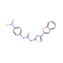 O=C(Nc1ccc([N+](=O)[O-])cc1)Nc1nc(-c2cc3ccccc3o2)cs1 ZINC000473089622