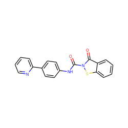 O=C(Nc1ccc(-c2ccccn2)cc1)n1sc2ccccc2c1=O ZINC000169311126