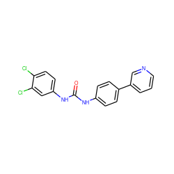 O=C(Nc1ccc(-c2cccnc2)cc1)Nc1ccc(Cl)c(Cl)c1 ZINC000473134116