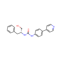 O=C(Nc1ccc(-c2ccncc2)cc1)N[C@@H](CO)Cc1ccccc1 ZINC000084596836