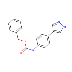 O=C(Nc1ccc(-c2cn[nH]c2)cc1)OCc1ccccc1 ZINC000095586706