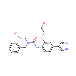 O=C(Nc1ccc(-c2cn[nH]c2)cc1OCCO)N(CCO)Cc1ccccc1 ZINC000299870616