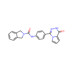 O=C(Nc1ccc(-c2n[nH]c(=O)c3cccn23)cc1)N1Cc2ccccc2C1 ZINC000166903672