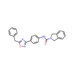 O=C(Nc1ccc(-c2noc(Cc3ccccc3)n2)cc1)N1Cc2ccccc2C1 ZINC000166212339