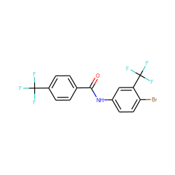 O=C(Nc1ccc(Br)c(C(F)(F)F)c1)c1ccc(C(F)(F)F)cc1 ZINC000012340415