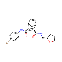 O=C(Nc1ccc(Br)cc1)[C@@H]1[C@@H]2C=C[C@H]([C@H]1C(=O)NC[C@@H]1CCCO1)C21CC1 ZINC000168445834