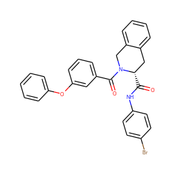 O=C(Nc1ccc(Br)cc1)[C@H]1Cc2ccccc2CN1C(=O)c1cccc(Oc2ccccc2)c1 ZINC000028109606