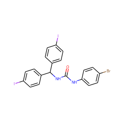 O=C(Nc1ccc(Br)cc1)NC(c1ccc(I)cc1)c1ccc(I)cc1 ZINC000028637267