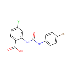 O=C(Nc1ccc(Br)cc1)Nc1cc(Cl)ccc1C(=O)O ZINC000013531882