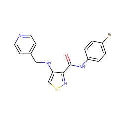 O=C(Nc1ccc(Br)cc1)c1nscc1NCc1ccncc1 ZINC000040897495