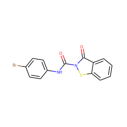 O=C(Nc1ccc(Br)cc1)n1sc2ccccc2c1=O ZINC000096271392