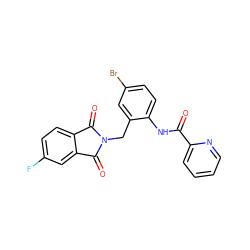 O=C(Nc1ccc(Br)cc1CN1C(=O)c2ccc(F)cc2C1=O)c1ccccn1 ZINC000028948843