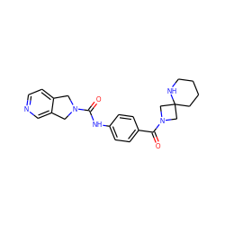 O=C(Nc1ccc(C(=O)N2CC3(CCCCN3)C2)cc1)N1Cc2ccncc2C1 ZINC000167219444