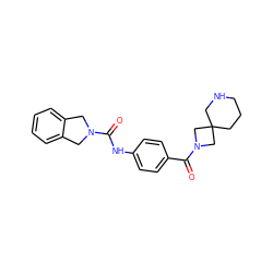 O=C(Nc1ccc(C(=O)N2CC3(CCCNC3)C2)cc1)N1Cc2ccccc2C1 ZINC000167180263