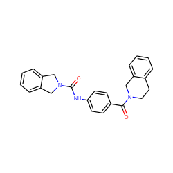 O=C(Nc1ccc(C(=O)N2CCc3ccccc3C2)cc1)N1Cc2ccccc2C1 ZINC000166774091