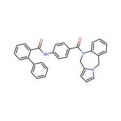 O=C(Nc1ccc(C(=O)N2Cc3cccn3Cc3ccccc32)cc1)c1ccccc1-c1ccccc1 ZINC000000838562