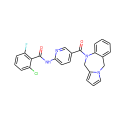 O=C(Nc1ccc(C(=O)N2Cc3cccn3Cc3ccccc32)cn1)c1c(F)cccc1Cl ZINC000029462088