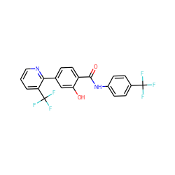 O=C(Nc1ccc(C(F)(F)F)cc1)c1ccc(-c2ncccc2C(F)(F)F)cc1O ZINC000038149580